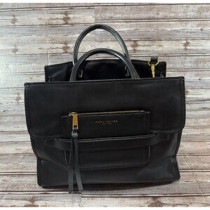 MARC JACOBS Madison Leather Tote Bag Shoulder Crossbody color black